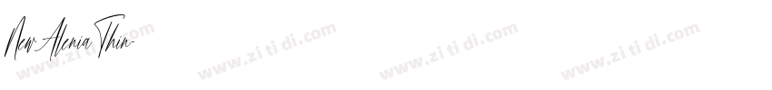 New Alenia Thin字体转换